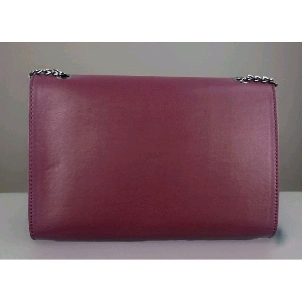Badgley Mischka Crossbody Bag Chained Strap Burgundy Tassel Evening Purse NWT - Picture 3 of 5